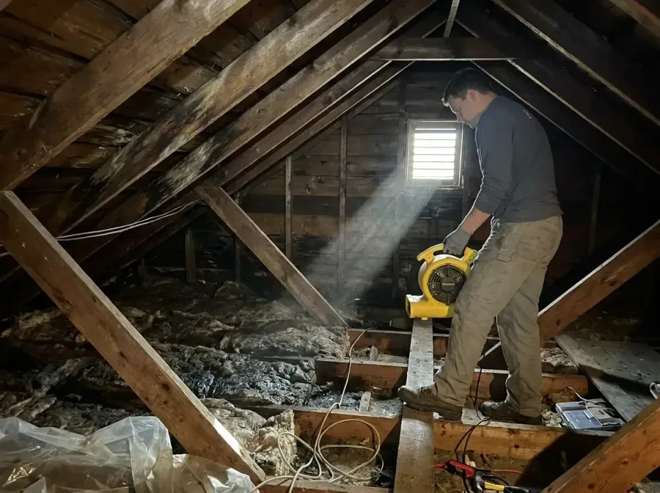 attic-water-damage-drying-proc-007 — frequently asked questions, Emergency Water Extraction & 24/7 Flood Response in Mercerv…